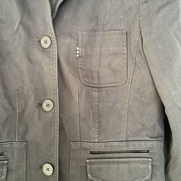 Steilmann Black Fitted Blazer 100% Polyester Size 6 - Picture 2 of 12